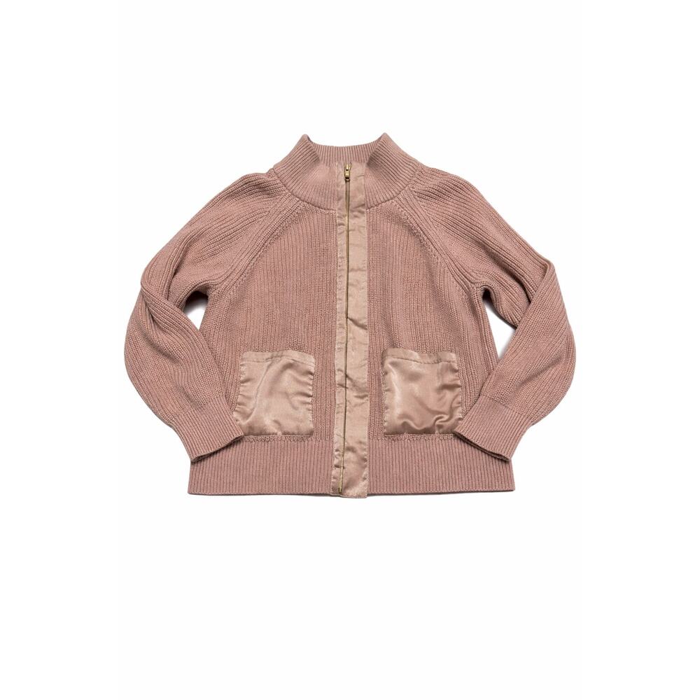 VICI Blush Knit Zip-Up Cardigan – Size Large